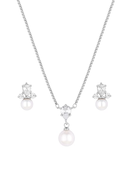 Jon Richard Silver Tone Pearl Set (N52616) | € 39