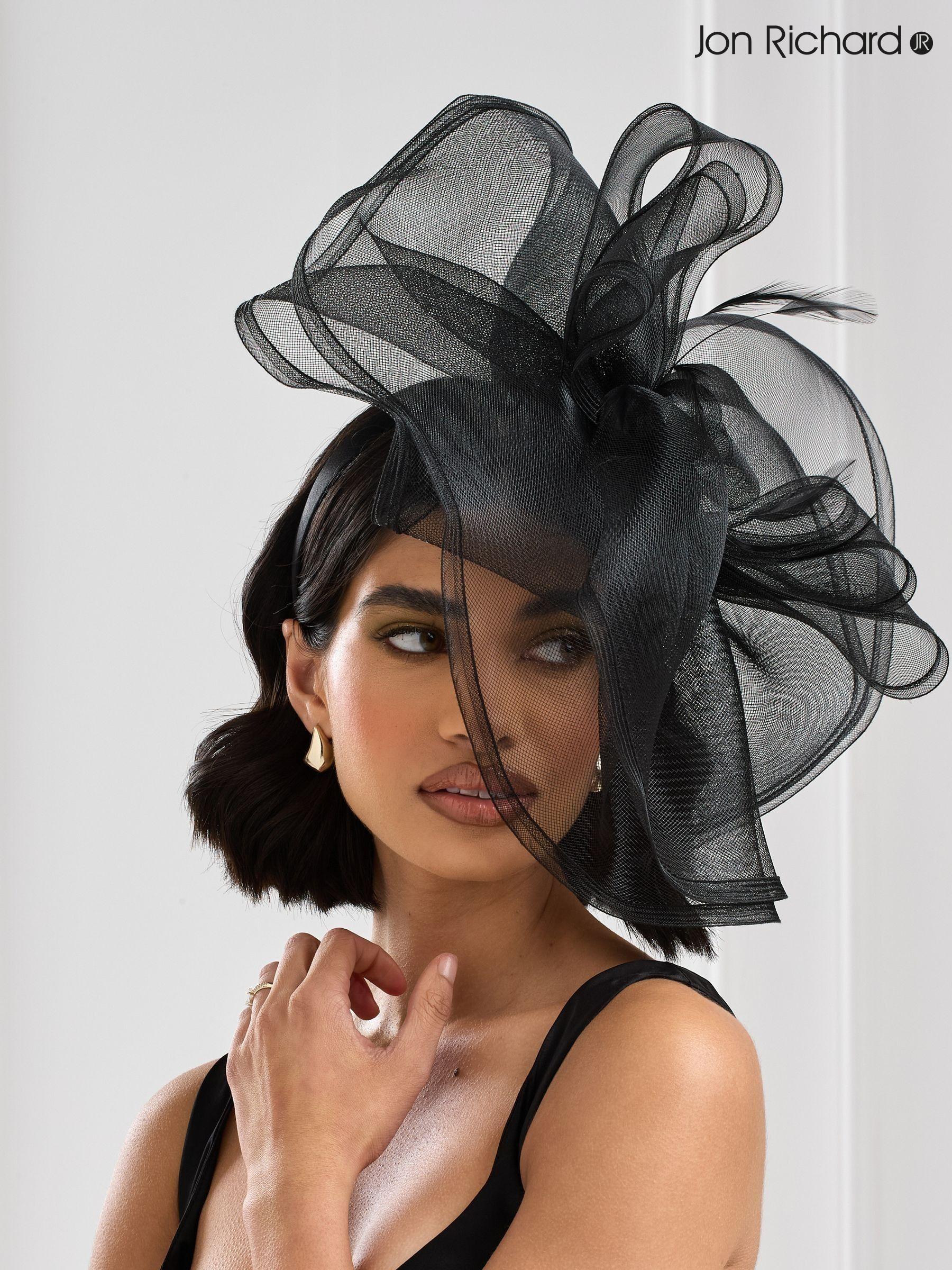 Black Fascinators Womens Black Wedding Hats Next Spain