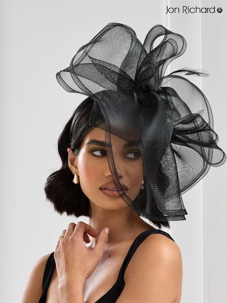 Jon Richard Black Large Hat Fascinator (N52688) | €96