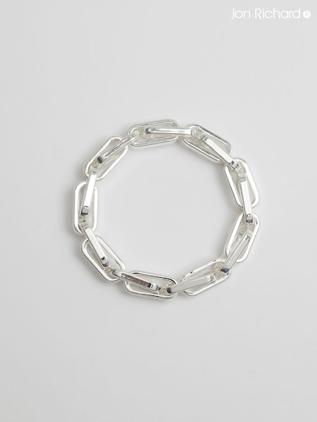 Jon Richard Silver Tone Chain Stretch Bracelet (N52844) | €29