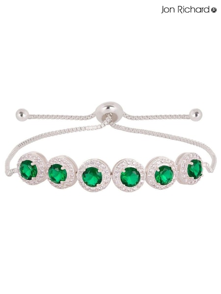 فضي - Jon Richard Plated Pink Pave Toggle Bracelet (N52856) | ‏73 د.إ.‏