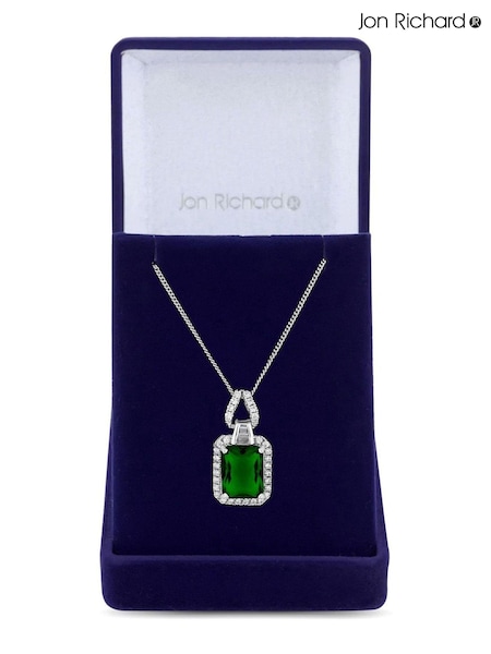 Jon Richard Emerald Cubic Zirconia Pendant Gift Boxed Necklace (N52883) | 50 €