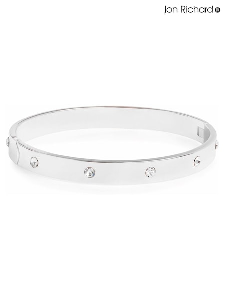 Jon Richard Silver Crystal Bangle (N53031) | ₪101
