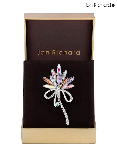 Jon Richard Tone Pink Crystal Navette Decorative Brooch (N53180) | €32