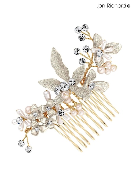 Jon Richard Layla Soft Gift Pouch Leaf Comb (N53188) | €46