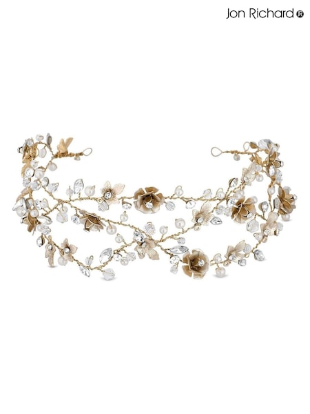 Jon Richard Plated Sienna Gift Pouch Floral Hair Vine (N53211) | €74