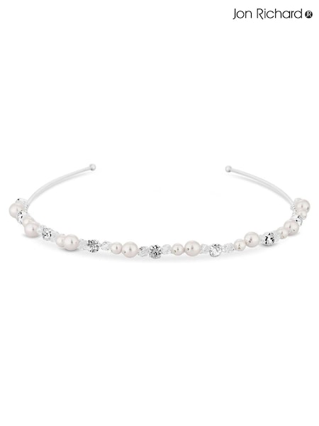 Jon Richard Crystal Poppy Pearl And Bead Headband (N53233) | €33