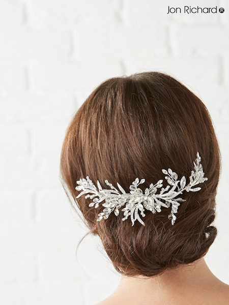 Jon Richard Crystal Beaded Sprig Leaf Wreath Comb (N53235) | €66