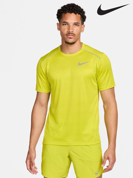Nike Yellow Dri-FIT Miler Breathe Running T-Shirt (N53428) | €19