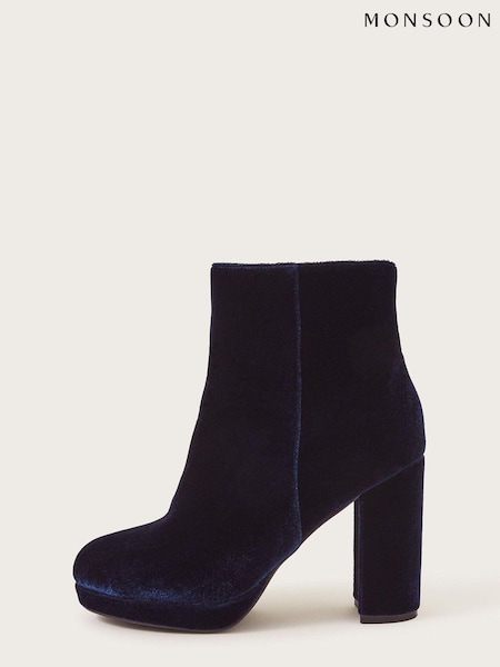 Monsoon Velvet Platform Boots (N53514) | €35