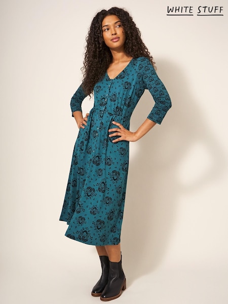 White Stuff Blue Mia Jersey Dress (N53545) | €37
