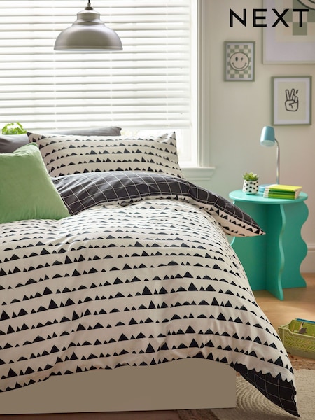 Monochrome 100% Cotton Printed Bedding Duvet Cover and Pillowcase Set (N53647) | 111 SAR - 156 SAR
