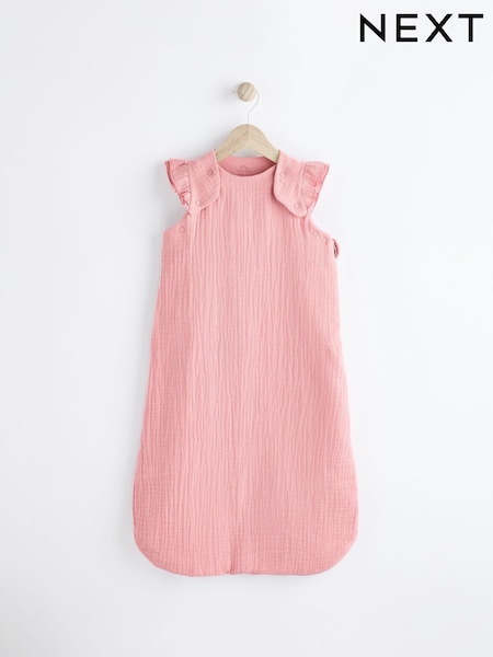 Pink Muslin 1 Tog Baby 100% Cotton Sleep Bag (N53694) | AED130 - AED148