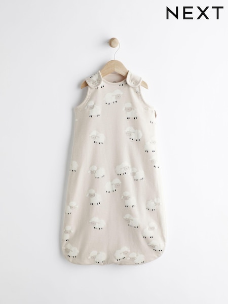 Beige Sheep 1 Tog  Baby 100% Cotton Sleep Bag (N53745) | R$ 195 - R$ 235