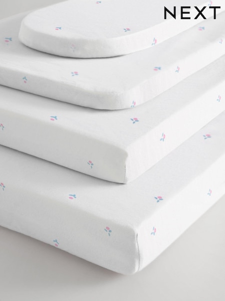 2 Pack 100% Cotton Jersey Baby Fitted Sheets (N53808) | € 21 - € 32