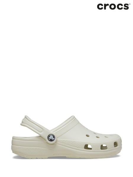 Crocs Off White Adults Classic Clogs (N54136) | kr714