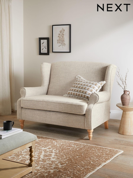 Chunky Weave Mid Natural Small Sherlock 2 Seater Sofa (N54192) | €950