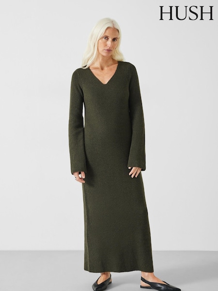 Hush Green 100% Cotton Uralla Jumper Dress (N54201) | €63