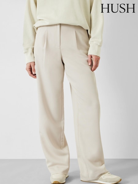 Hush Cream Tabitha Twill Trousers (N54212) | €60