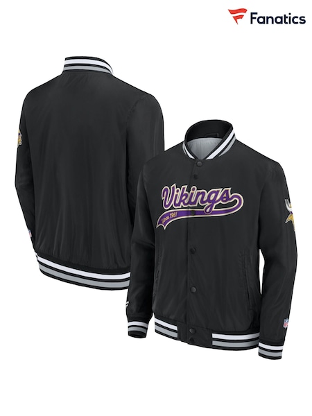 Fanatics NFL Minnesota Vikings Sateen Black Jacket (N54352) | €53
