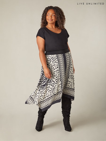 Live Unlimited Curve 100% Cotton Slub Scoop Neck T-Shirt (N54549) | €55