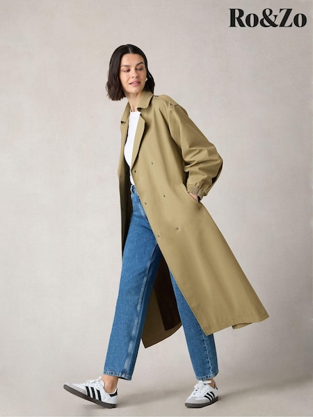Ro&Zo Green Petite Belted Trench Coat (N54581) | €137