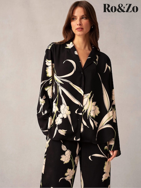 Ro&Zo Climbing Floral Button Front Blouse (N54601) | €49
