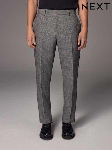 Charcoal Grey Slim Fit Nova Fides Suit Trousers (N54902) | R$ 385