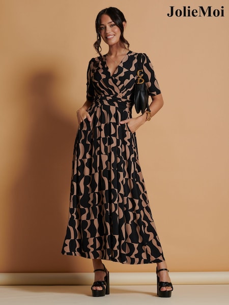 Jolie Moi Printed Jenny Maxi Dress (N54973) | €86