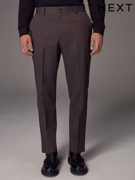 Burgundy Red Smart Twill Trousers (N54986) | AED87