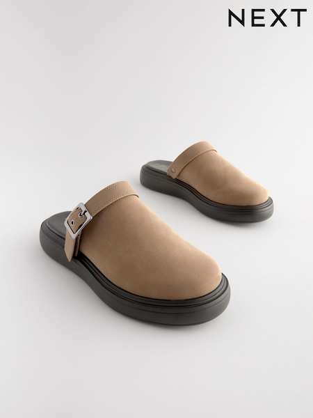Mink Brown Forever Comfort® Sling Back Buckle Clogs (N55177) | €25
