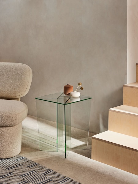 MADE.COM Clear Glass Oki Side Table (N55178) | €289