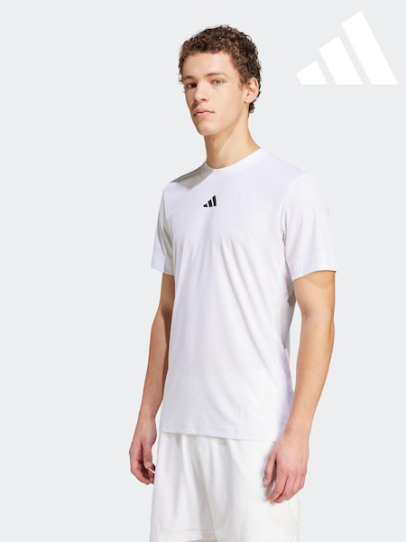 adidas White Tennis Pro AIRCHILL FreeLift T-Shirt (N55192) | €40
