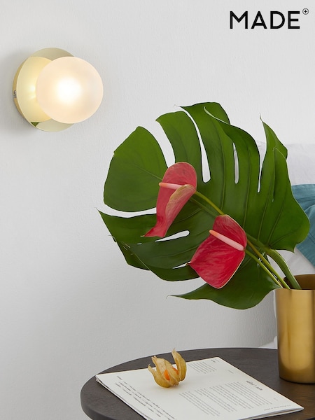 MADE.COM White Boll Wall Light (N55343) | €53