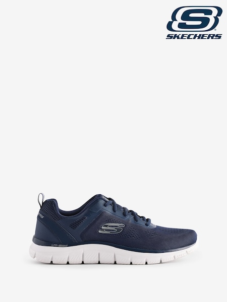Skechers Navy Track Broaders Trainers (N55683) | AED344