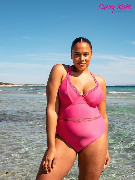 Curvy Kate Pink First Class Plunge Swimsuit (N55932) | 46 €