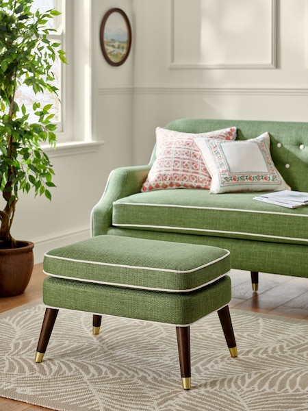 Nina Campbell Carmel Green Walton Footstool (N55938) | €251