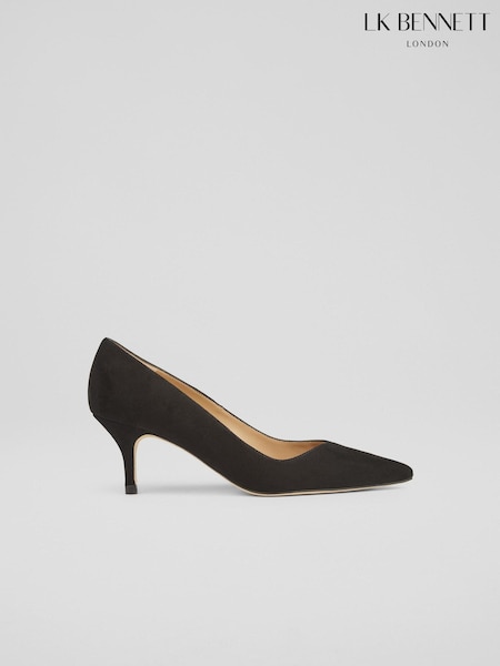 LK Bennett Suede Asymmetric Kitten Heel Courts (N55964) | € 222