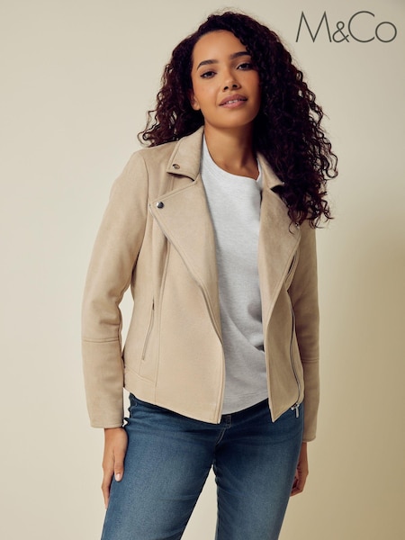 M&Co Natural Suede Jacket (N55969) | €19