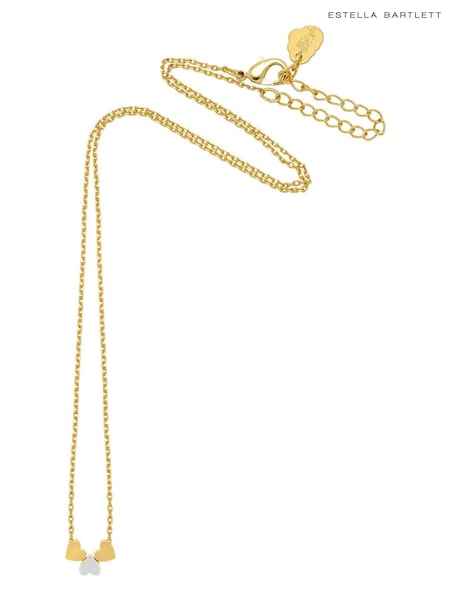 Estella Bartlett Gold Multi Heart Bead Necklace (N56051) | €36
