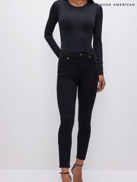 Musta - Good American Good Legs Extreme Skinny 100% Cotton Jeans (N56127) | €203