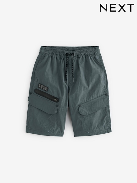 Petrol Blue Zip Pocket Cargo Shorts (3-16yrs) (N56279) | €13 - €18