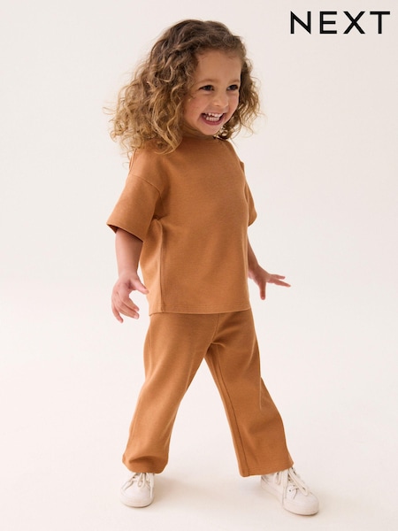 rjava - Short Sleeve T-Shirt and Wide Leg Trousers Set (3mths-7yrs) (N56305) | € 7 - € 10