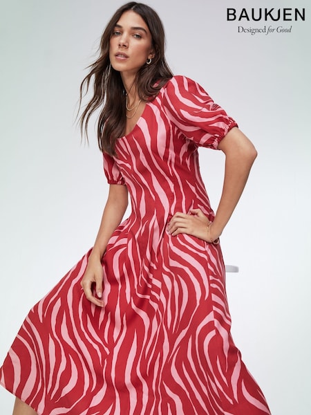 Baukjen Red Jazlyn Dress with Tencel ™ (N56775) | 137 €