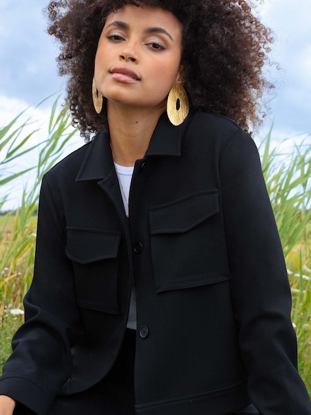 Ro&Zo Black Utility Cropped Jacket (N56785) | €66