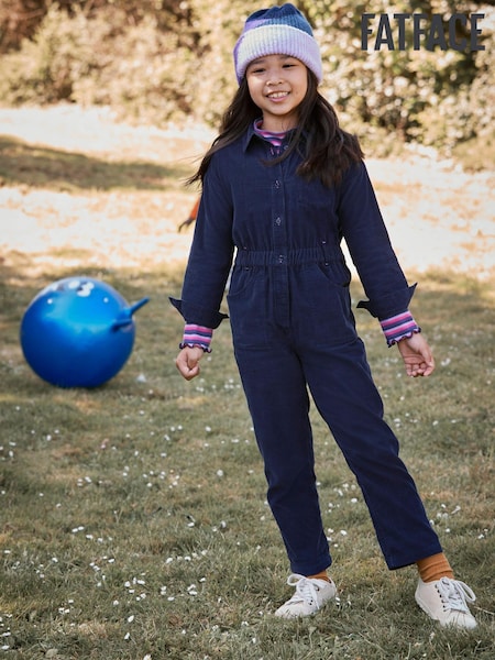 FatFace Blue Cord Jumpsuit (N56845) | €17.50