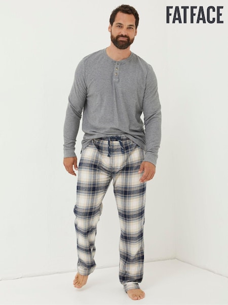 FatFace White Fife Checked Pyjama Bottoms (N56930) | €24