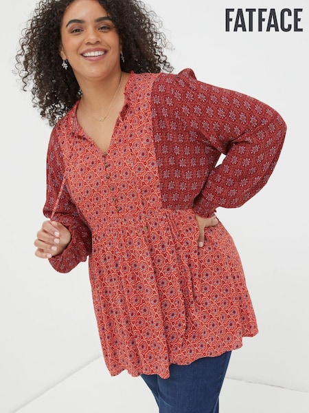 FatFace Red Gerry Craft Geo Tunic (N56940) | €17