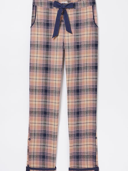 FatFace Peach Pink Eva Wildscapes Check Pyjama Bottoms (N56944) | €21.50