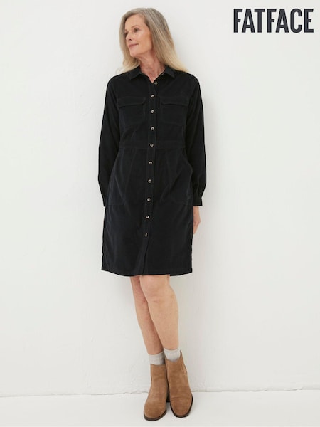 FatFace Black Tabitha Cord Dress (N56957) | €43.50